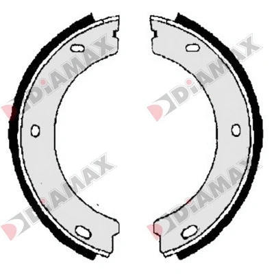 Jeu de mâchoires de frein, frein de stationnement DIAMAX N01255