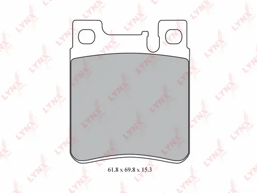 Kit de plaquettes de frein, frein à disque LYNXAUTO BD-5316