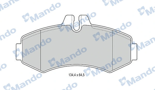 Kit de plaquettes de frein, frein à disque MANDO MBF015660