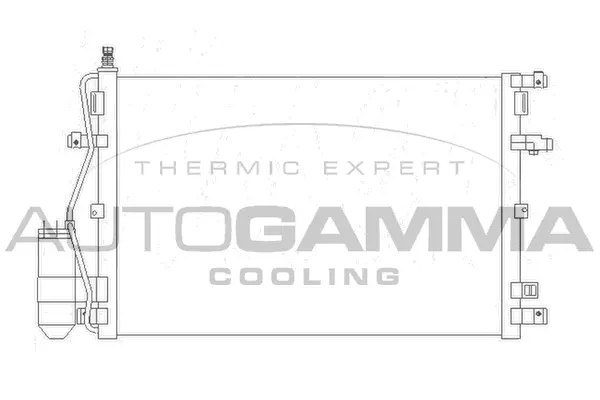 Condenseur, climatisation AUTOGAMMA 105039