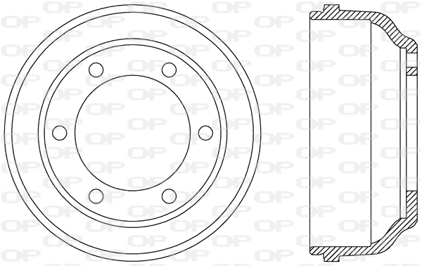 Tambour de frein OPEN PARTS BAD9022.10