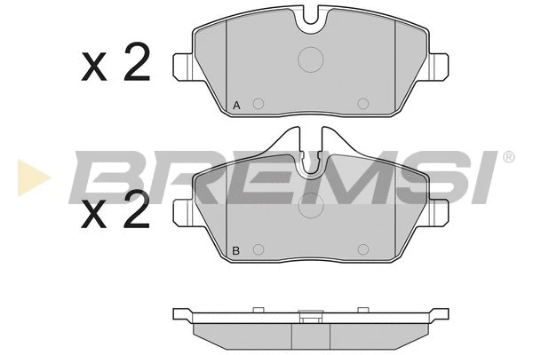 Kit de plaquettes de frein, frein à disque BREMSI BP3195