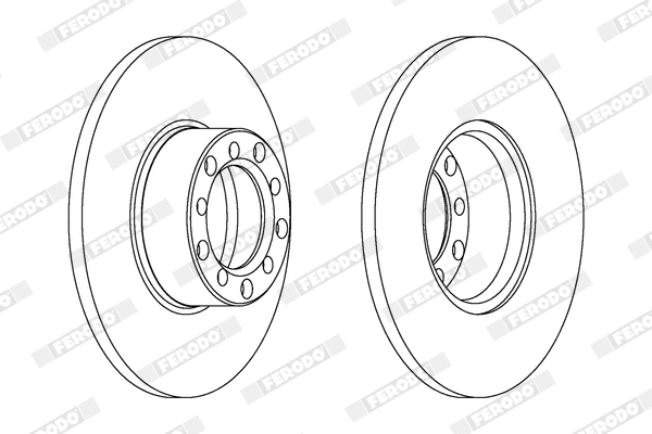 Disque de frein FERODO DDF071X