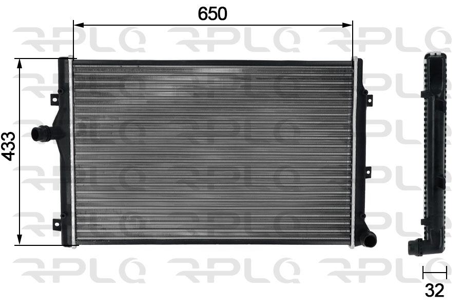 Radiateur, refroidissement du moteur RPL QUALITY APRAVW5011