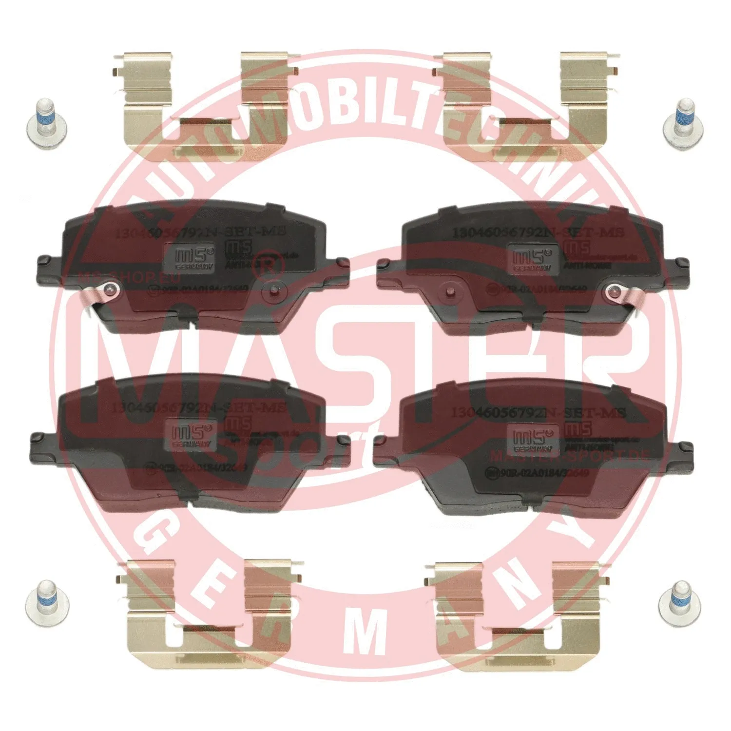 Kit de plaquettes de frein, frein à disque MASTER-SPORT GERMANY 13046056792N-SET-MS