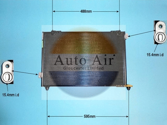 Condenseur, climatisation AUTO AIR GLOUCESTER 16-1146