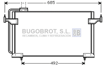 Condenseur, climatisation BUGOBROT 62-CN5087