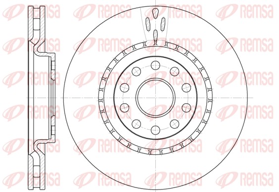 Disque de frein REMSA 6856.10