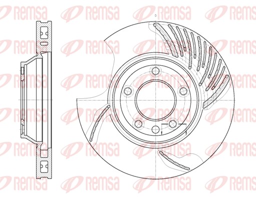 Disque de frein REMSA 6769.10