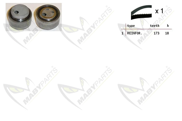 Kit de courroie crantée MABYPARTS OBK010216