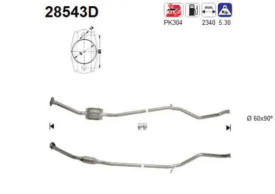 Catalyseur AS 28543D