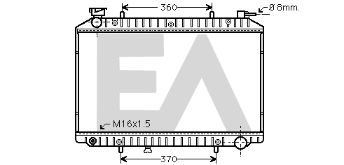 Radiateur, refroidissement du moteur EACLIMA 31R18171
