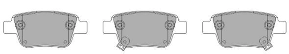Kit de plaquettes de frein, frein à disque FREMAX FBP-1376