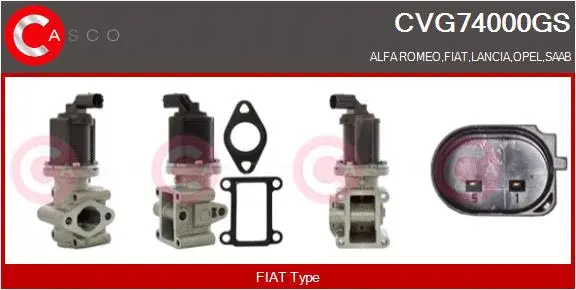 Vanne EGR CASCO CVG74000GS