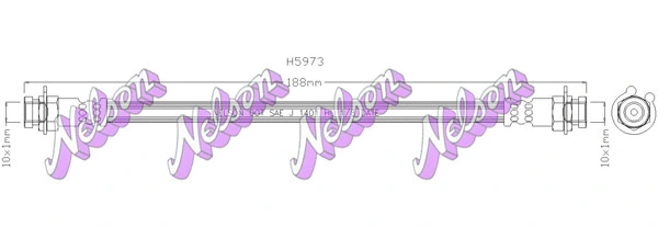 Flexible de frein KAWE H5973