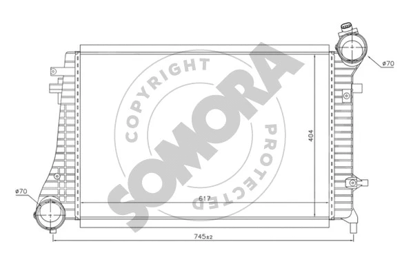 Refroidisseur d'air de suralimentation SOMORA 351045A