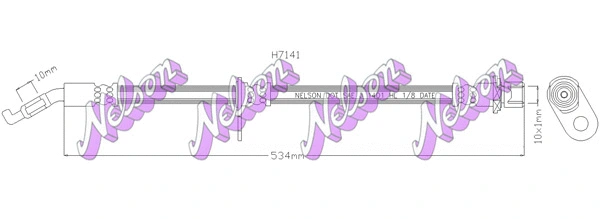 Flexible de frein KAWE H7141