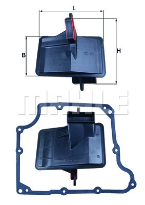 Filtre hydraulique, boîte automatique WILMINK GROUP WG2325894