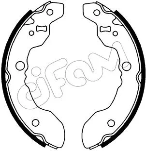 Jeu de mâchoires de frein CIFAM 153-631