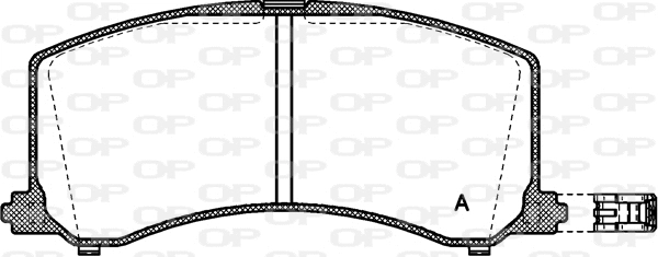 Kit de plaquettes de frein, frein à disque OPEN PARTS BPA0595.02