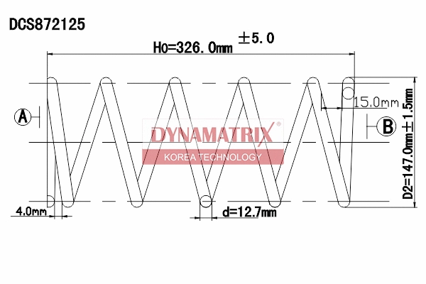 Ressort de suspension DYNAMATRIX DCS872125