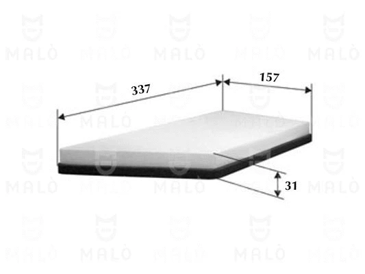 Filtre, air de l'habitacle AKRON-MALÒ 1530431