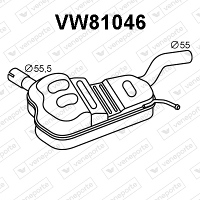 Silencieux central VENEPORTE VW81046