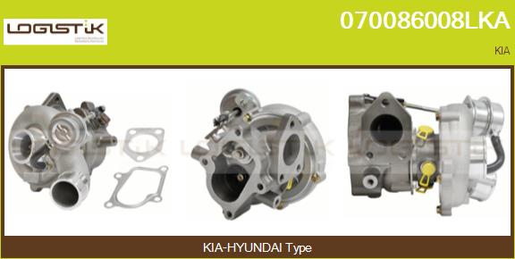 Turbocompresseur, suralimentation LGK 070086008LKA