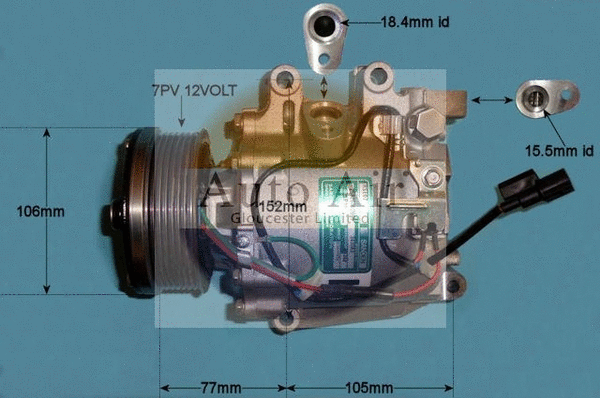 Compresseur, climatisation AUTO AIR GLOUCESTER 14-4903