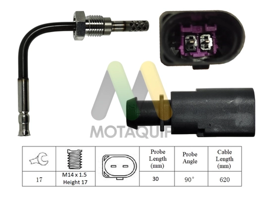 Capteur, température des gaz MOTAQUIP LVET405