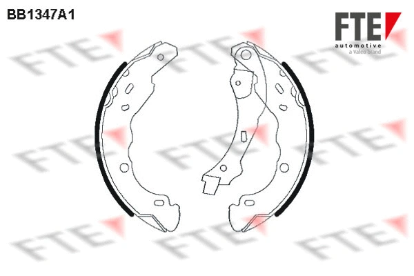 Jeu de mâchoires de frein FTE 9100100