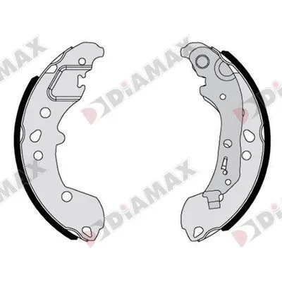 Jeu de mâchoires de frein DIAMAX N01424
