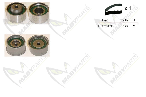 Kit de courroie crantée MABYPARTS OBK010454