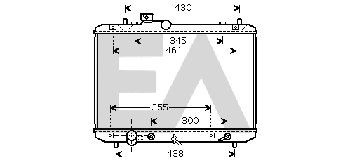 Radiateur, refroidissement du moteur EACLIMA 31R69047