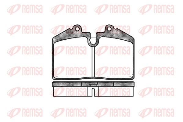 Kit de plaquettes de frein, frein à disque REMSA 0140.20