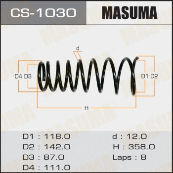 Ressort de suspension MASUMA CS-1030