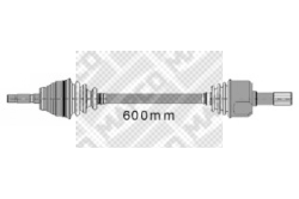 Arbre de transmission MAPCO 16307