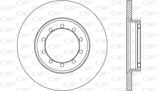 Disque de frein OPEN PARTS BDA2637.10