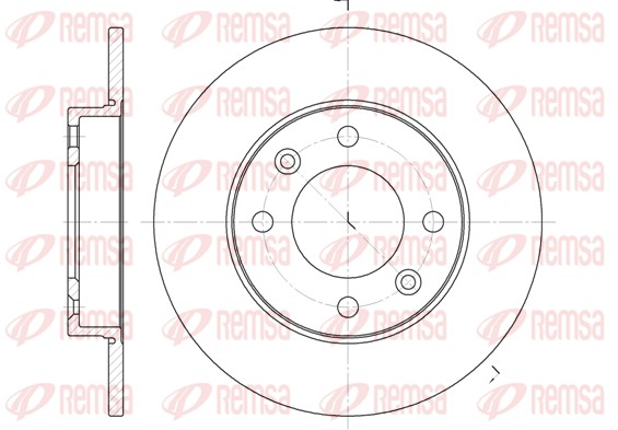 Disque de frein REMSA 6630.00