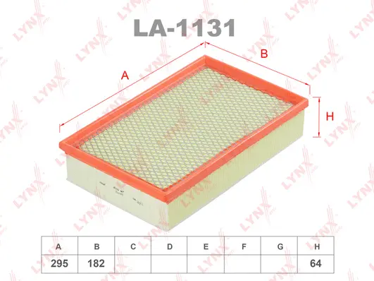 Filtre à air LYNXAUTO LA-1131