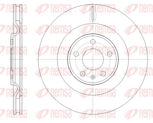 Disque de frein REMSA 61775.10