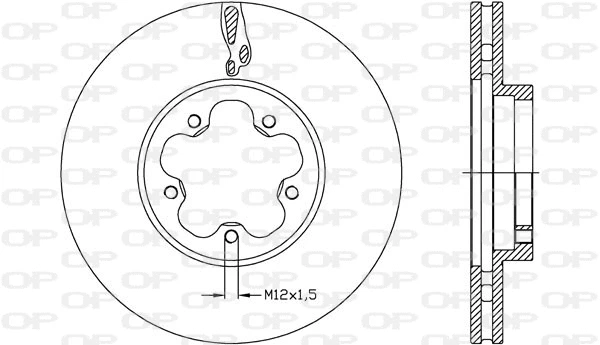 Disque de frein OPEN PARTS BDA2636.20