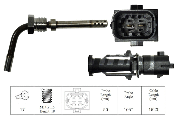 Capteur, température des gaz LEMARK LXT246