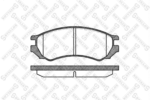 Kit de plaquettes de frein, frein à disque STELLOX 355 000-SX