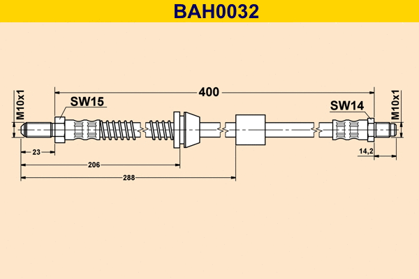Flexible de frein BARUM BAH0032