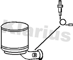 Filtre à particules / à suie, échappement KLARIUS 399041