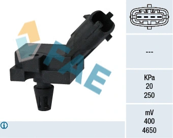 Capteur, pression de suralimentation FAE 15082