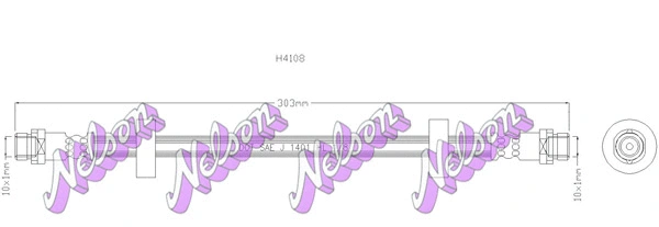 Flexible de frein KAWE H4108