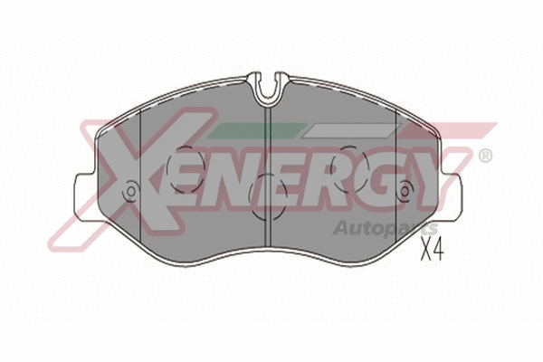 Kit de plaquettes de frein, frein à disque AP XENERGY X41344