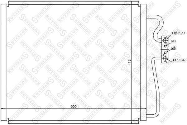Condenseur, climatisation STELLOX 10-45053-SX
